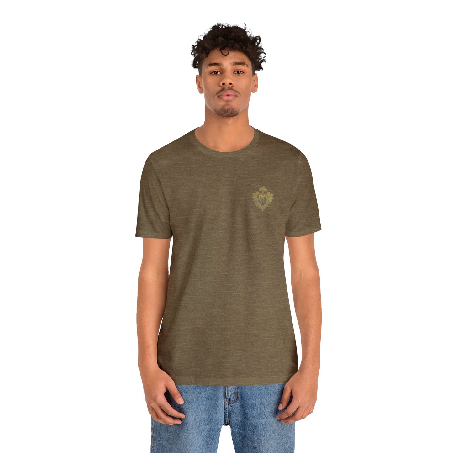 Vintage patron saint of vengeance Unisex Jersey Short Sleeve Tee