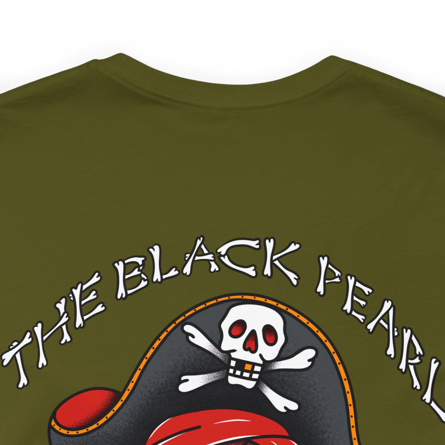 The black pearl tattoo pirate Unisex Jersey Short Sleeve Tee