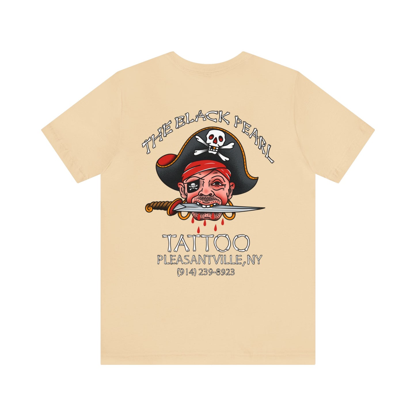 The black pearl tattoo pirate Unisex Jersey Short Sleeve Tee