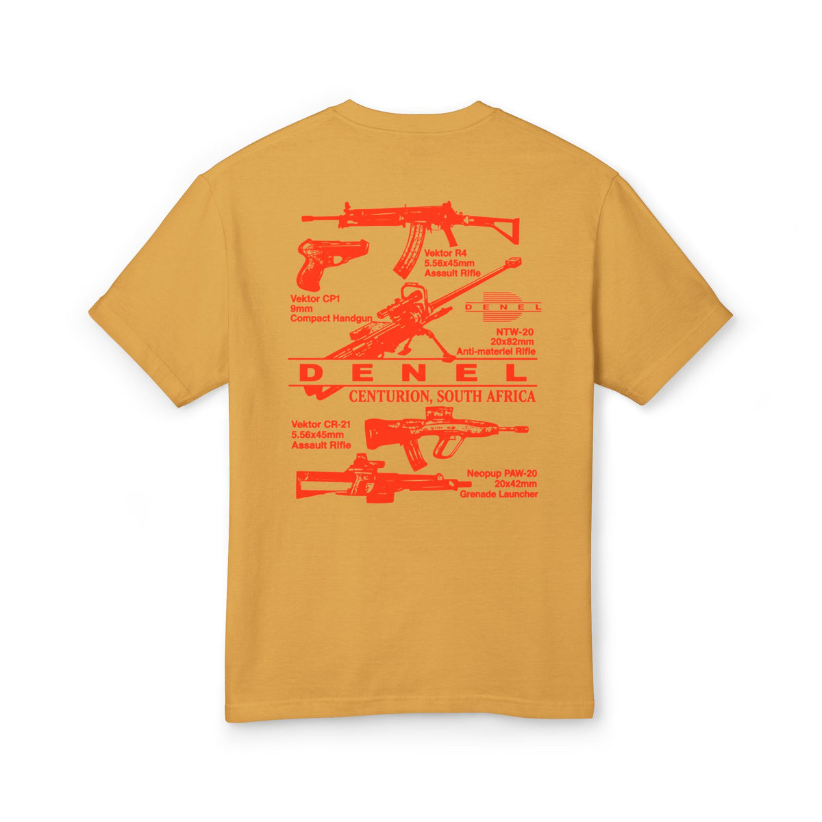 Denel Unisex Garment-Dyed Heavyweight Cotton Tee