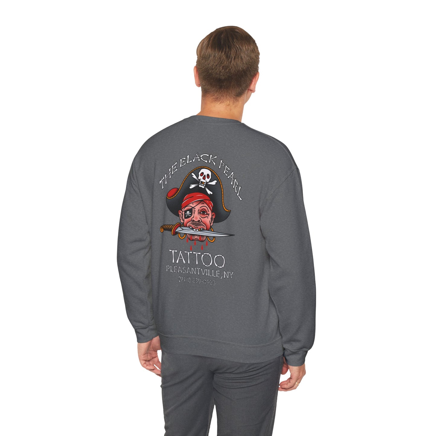 Black Pearl tattoo shop Unisex Heavy Blend™ Crewneck Sweatshirt