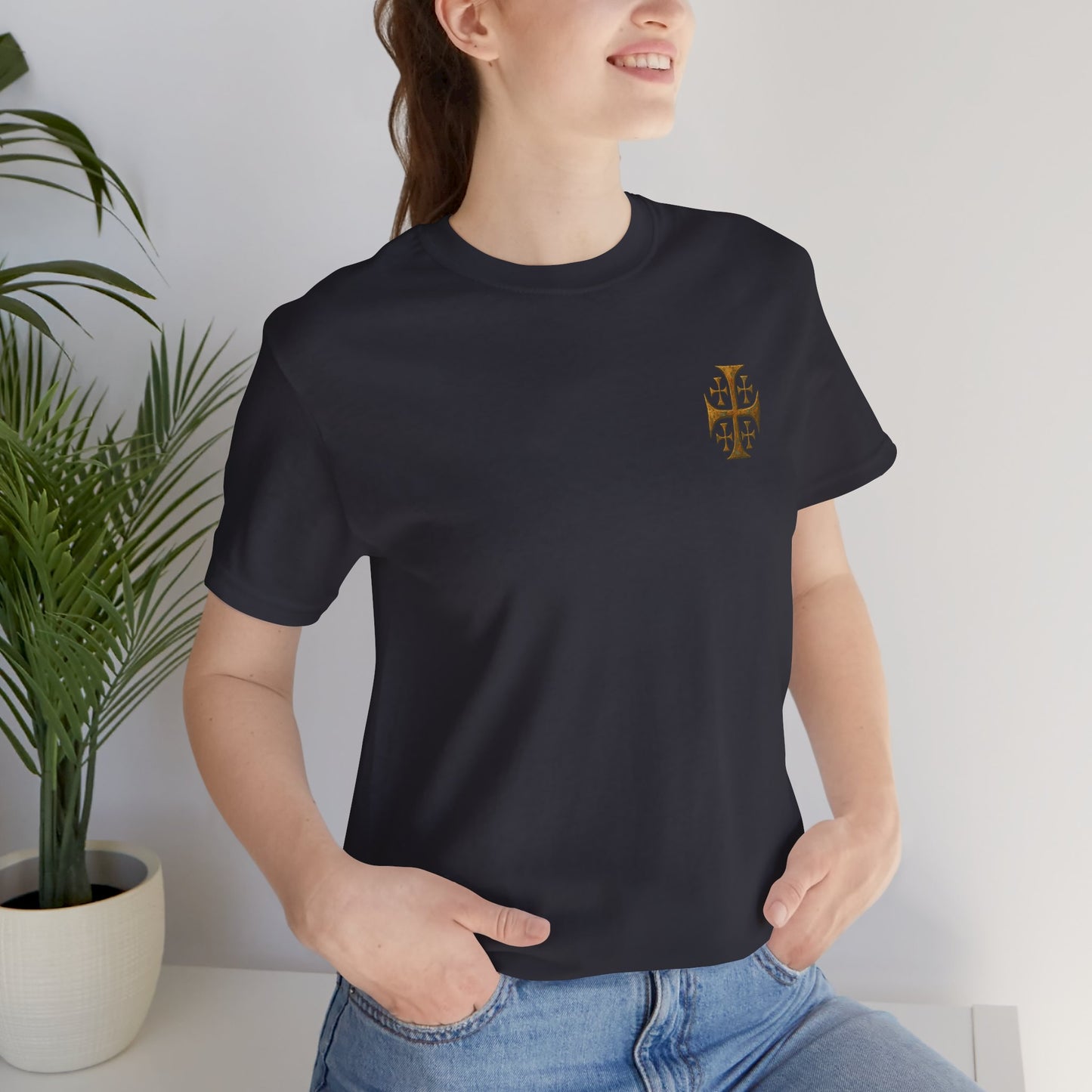 Jerusalem cross Unisex Jersey Short Sleeve Tee