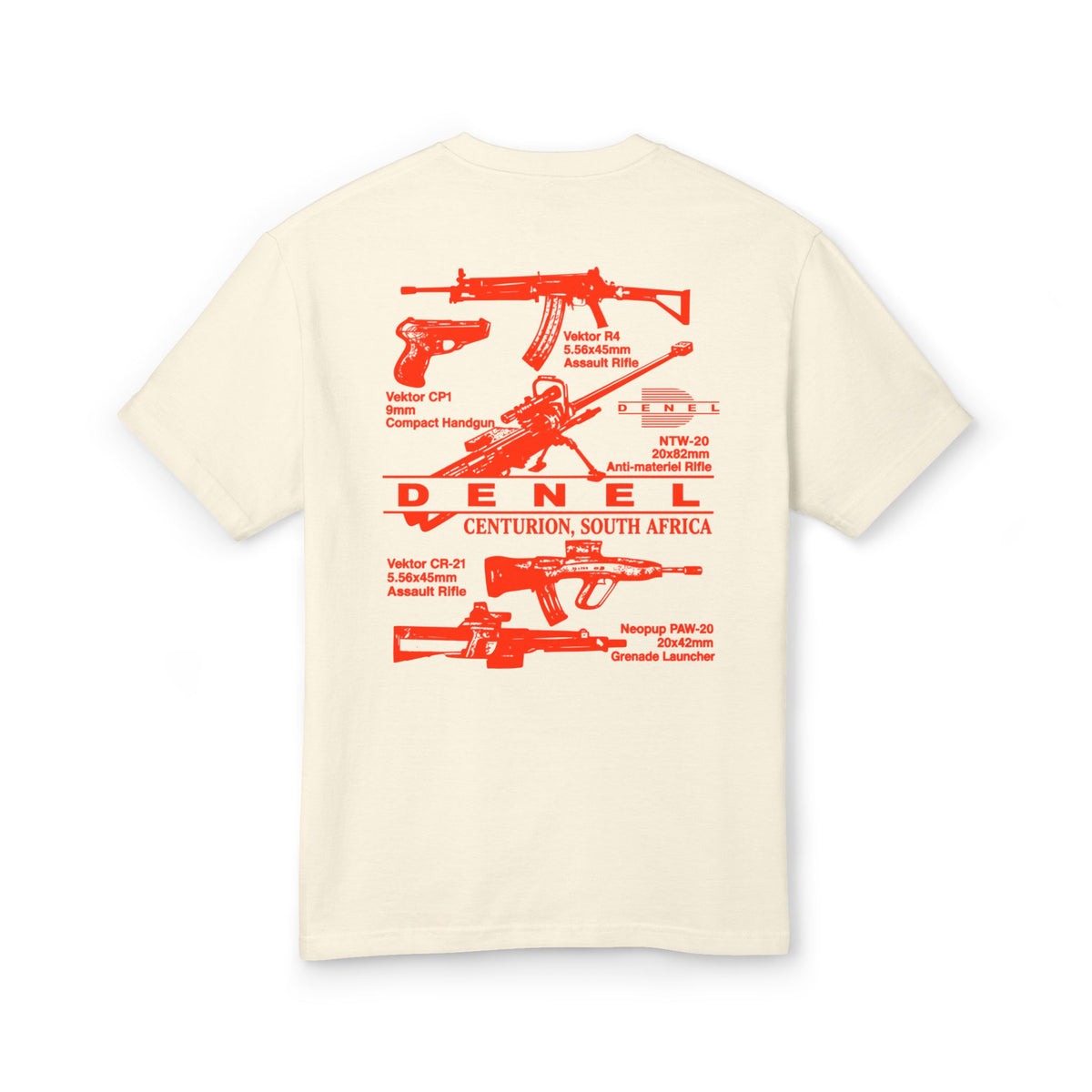 Denel Unisex Garment-Dyed Heavyweight Cotton Tee