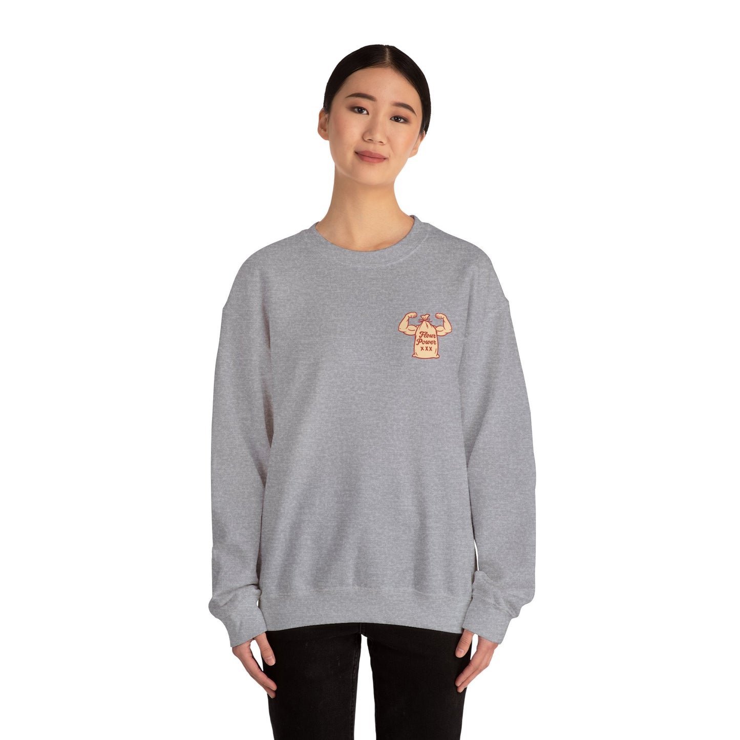 Flour Power Unisex Heavy Blend™ Crewneck Sweatshirt