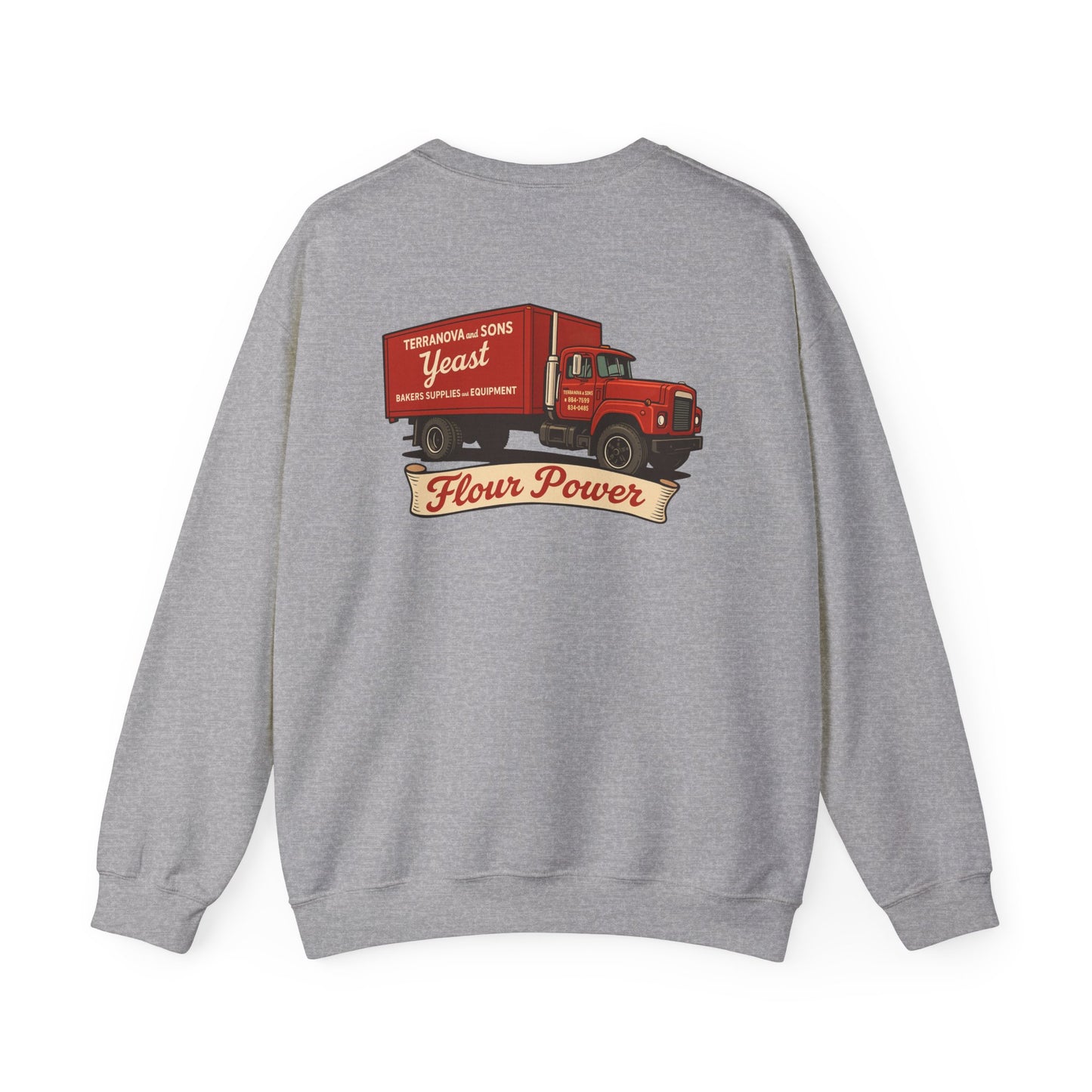 Flour Power Unisex Heavy Blend™ Crewneck Sweatshirt
