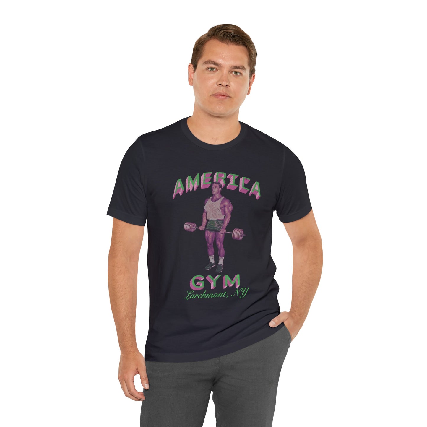 Vintage Gym Unisex Jersey Short Sleeve Tee