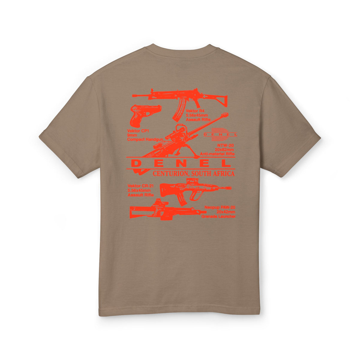 Denel Unisex Garment-Dyed Heavyweight Cotton Tee