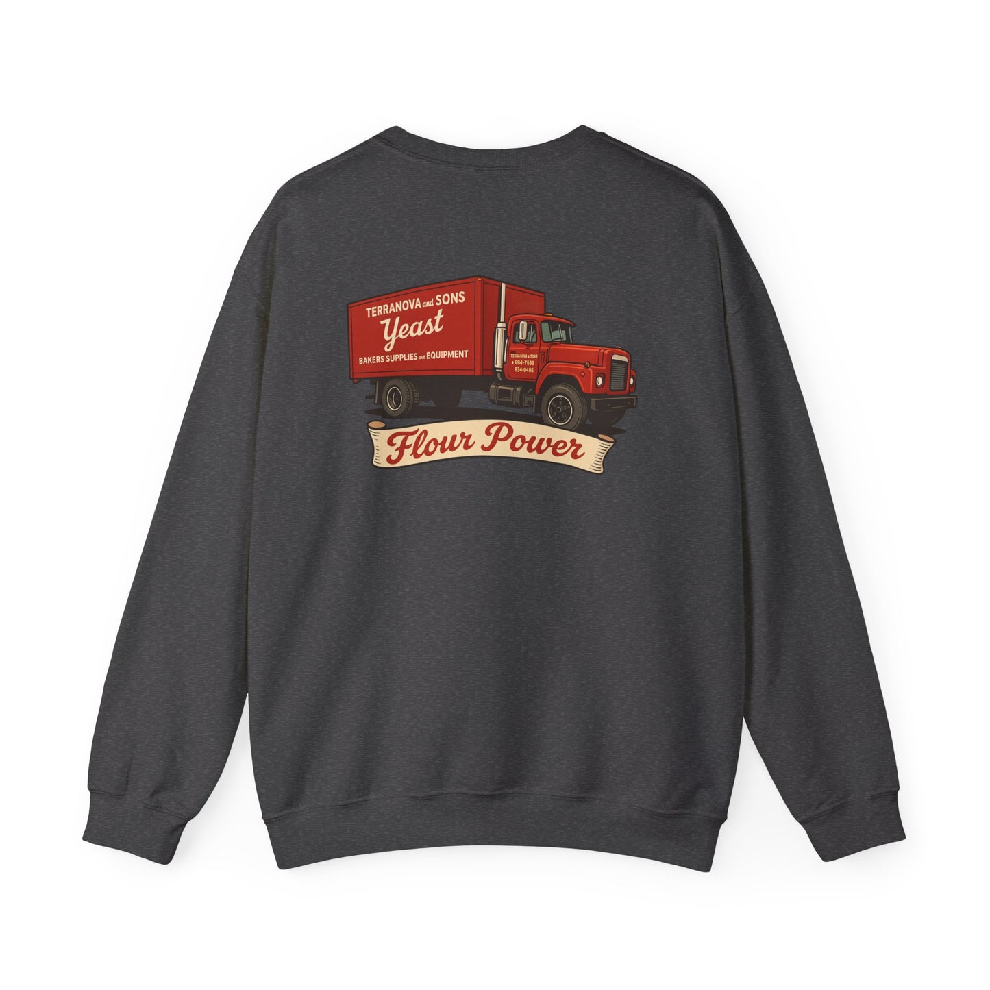 Flour Power Unisex Heavy Blend™ Crewneck Sweatshirt