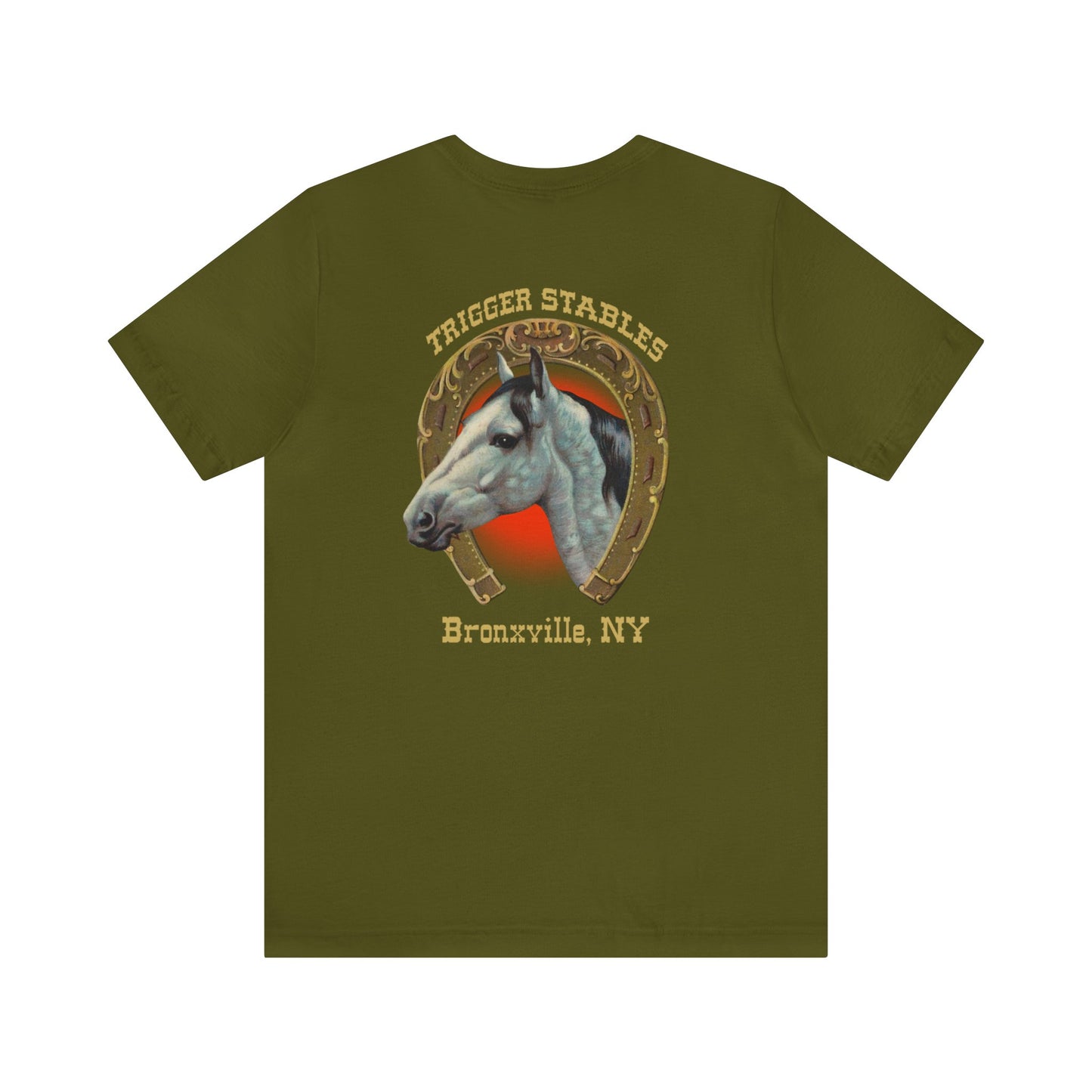 Trigger horse stable Unisex Jersey Short Sleeve Tee