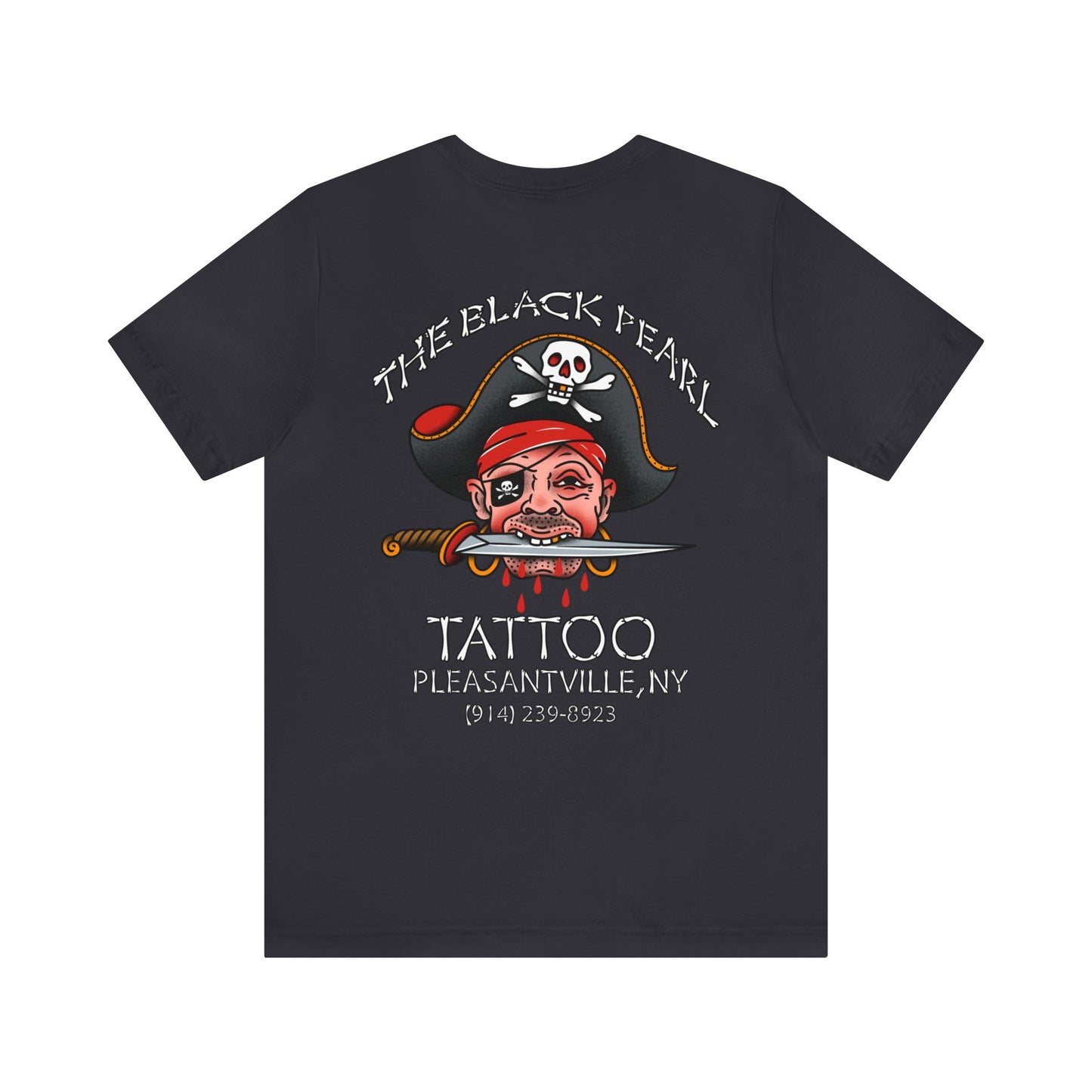 The black pearl tattoo pirate Unisex Jersey Short Sleeve Tee