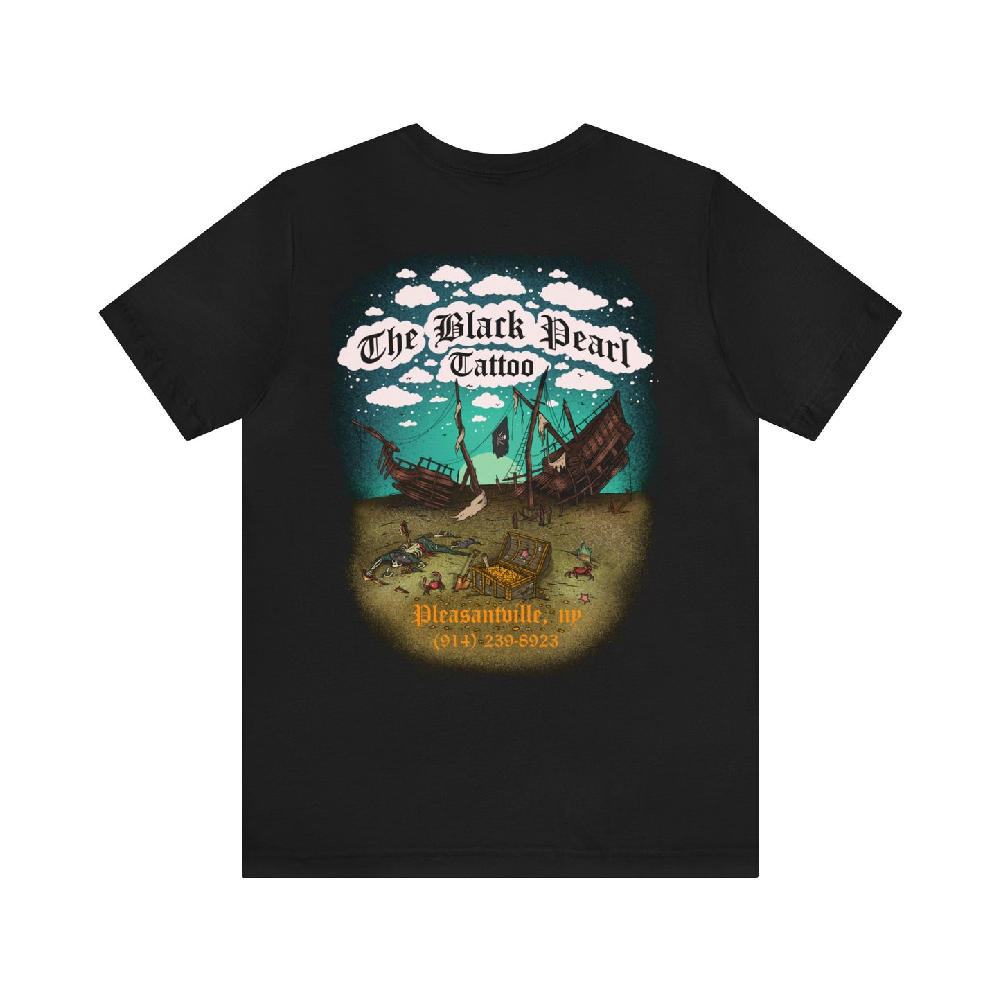 The black pearl tattoo Unisex Jersey Short Sleeve Tee