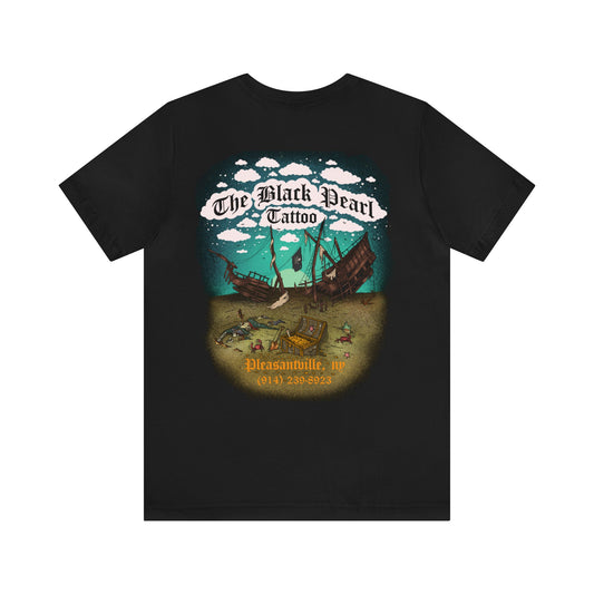 The black pearl tattoo Unisex Jersey Short Sleeve Tee