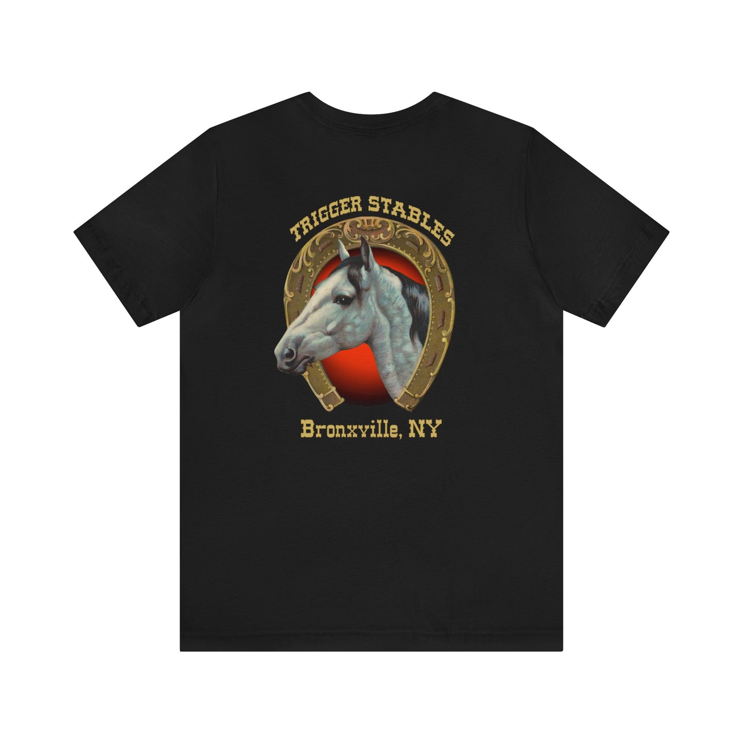 Trigger horse stable Unisex Jersey Short Sleeve Tee