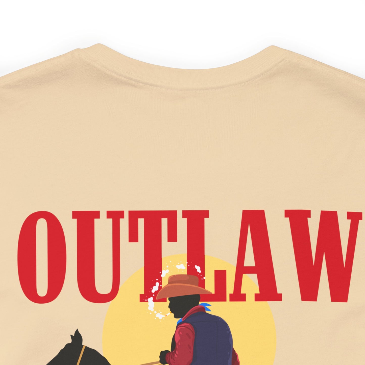 Outlaw cowboy Unisex Jersey Short Sleeve Tee