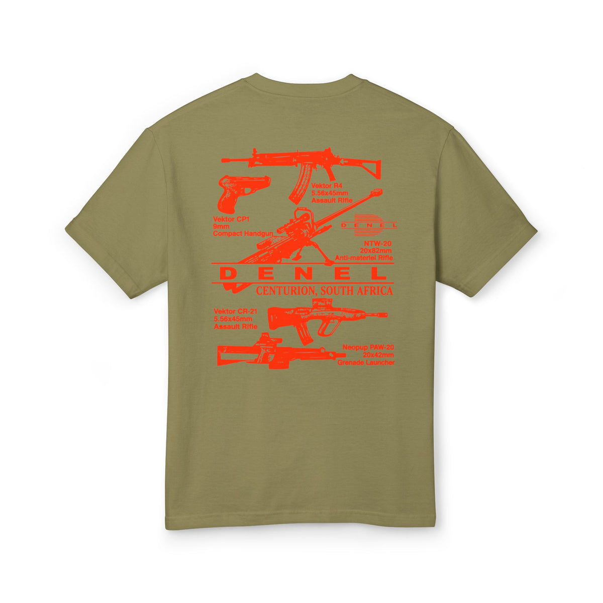 Denel Unisex Garment-Dyed Heavyweight Cotton Tee