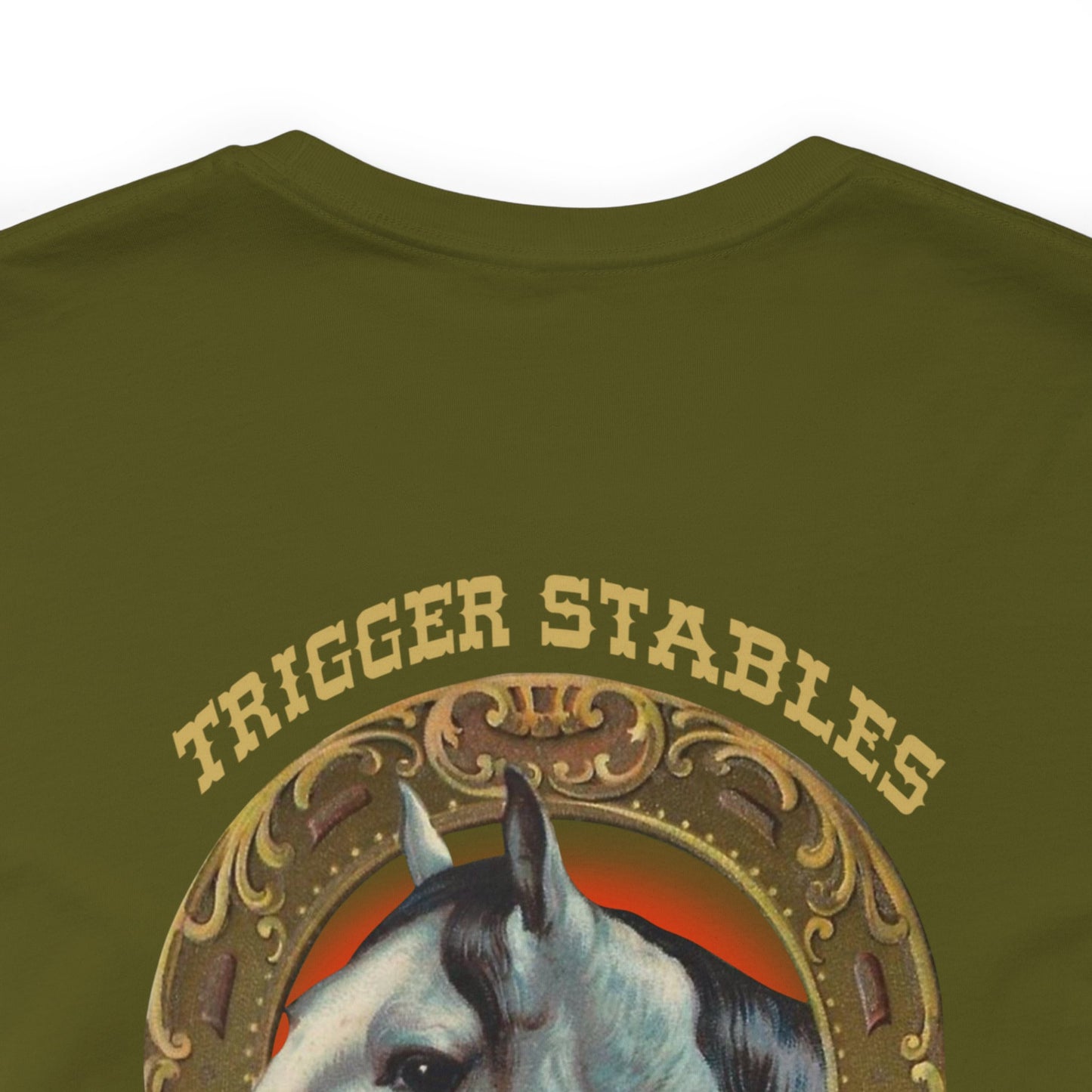 Trigger horse stable Unisex Jersey Short Sleeve Tee