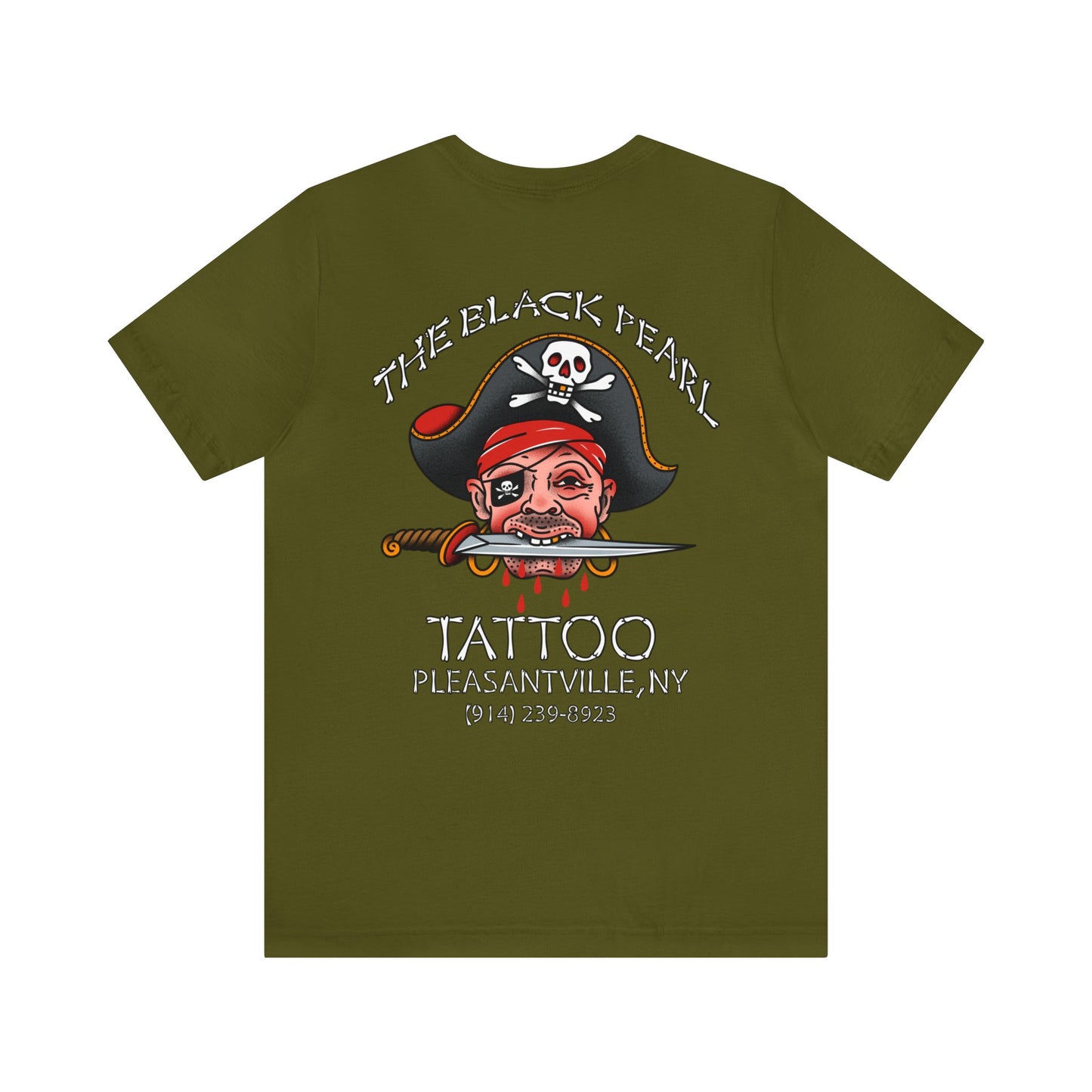 The black pearl tattoo pirate Unisex Jersey Short Sleeve Tee