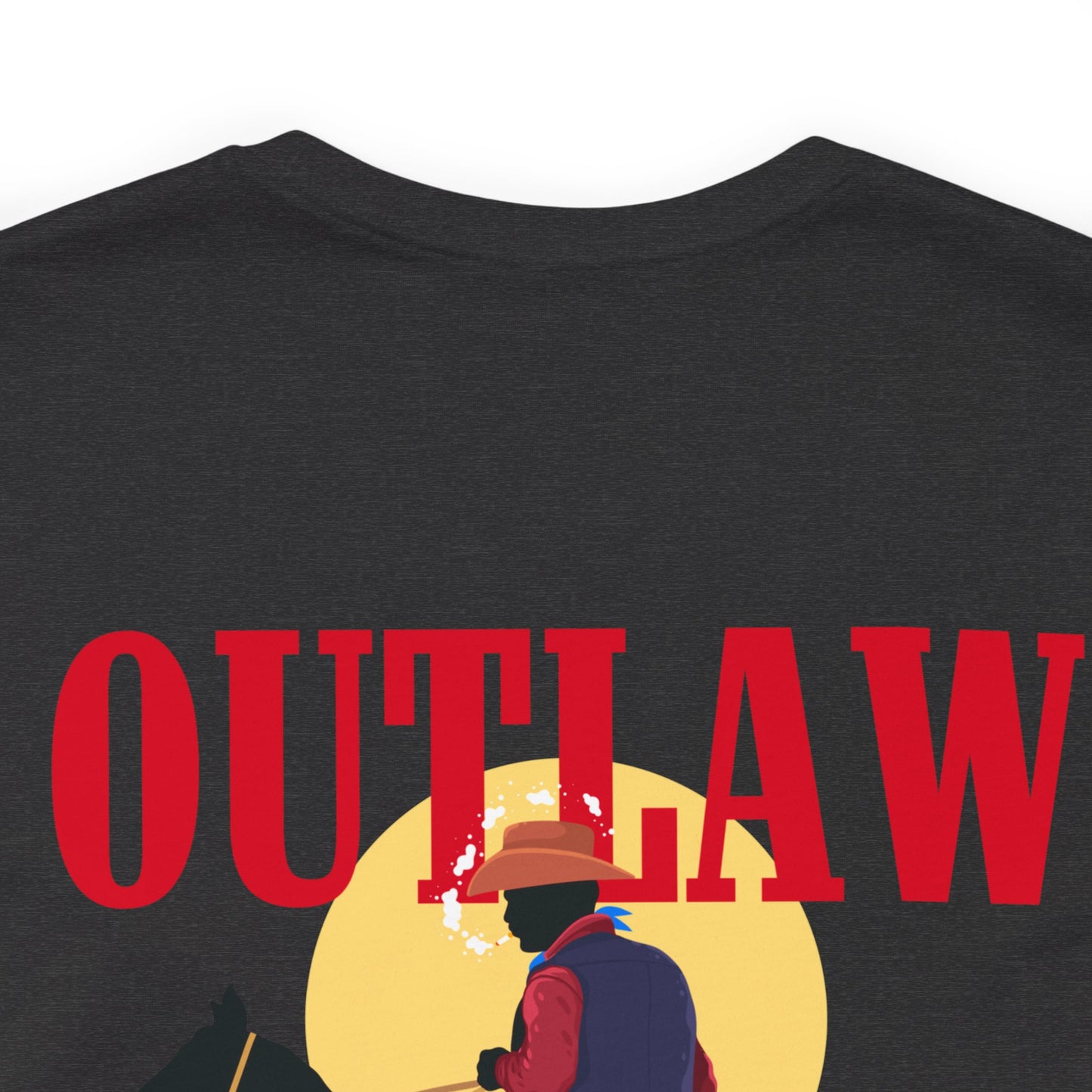 Outlaw cowboy Unisex Jersey Short Sleeve Tee