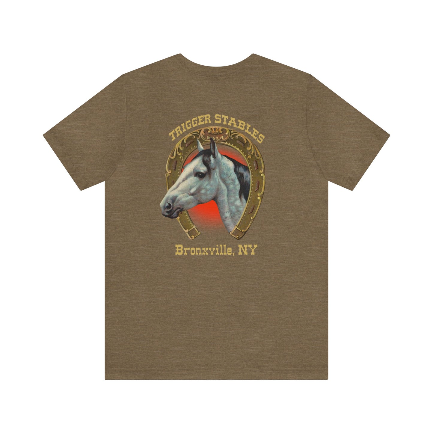 Trigger horse stable Unisex Jersey Short Sleeve Tee