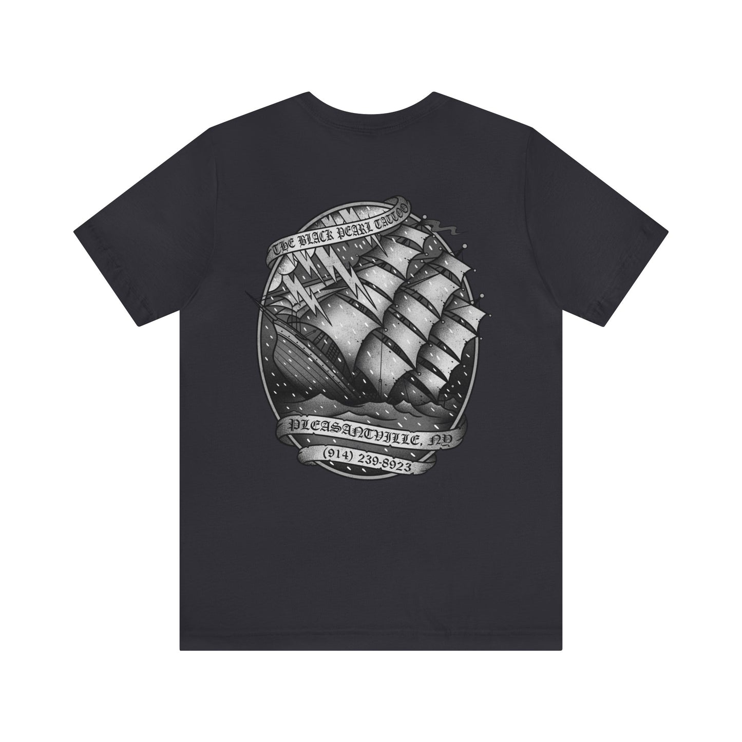 The black pearl tattoo shop Unisex Jersey Short Sleeve Tee