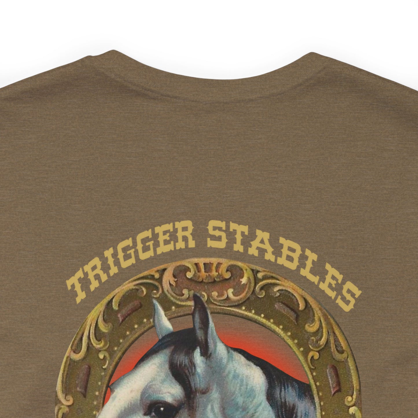 Trigger horse stable Unisex Jersey Short Sleeve Tee