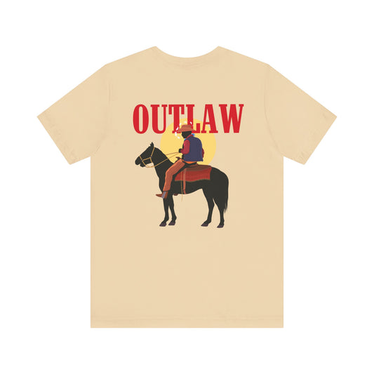 Outlaw cowboy Unisex Jersey Short Sleeve Tee