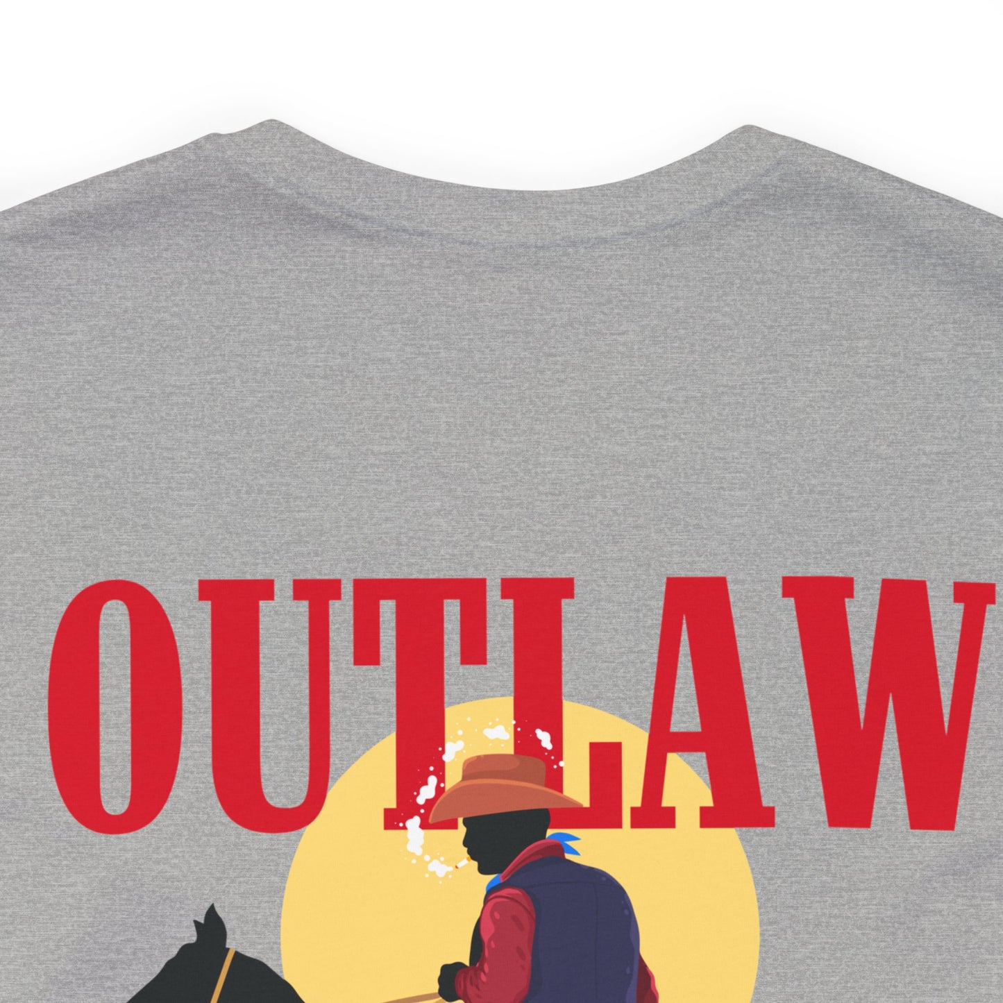 Outlaw cowboy Unisex Jersey Short Sleeve Tee