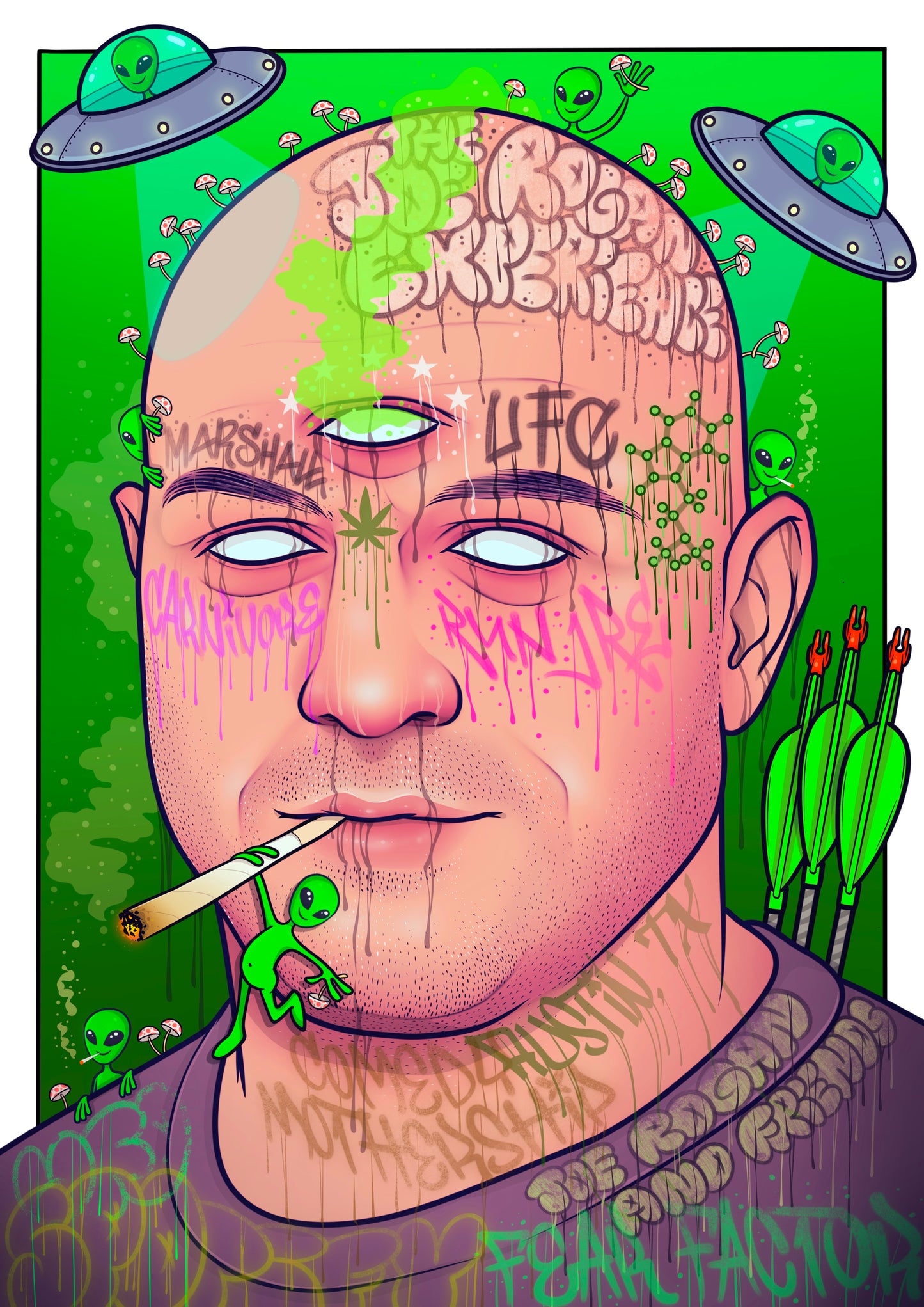 Joe Rogan art print 11.7 x 16.5