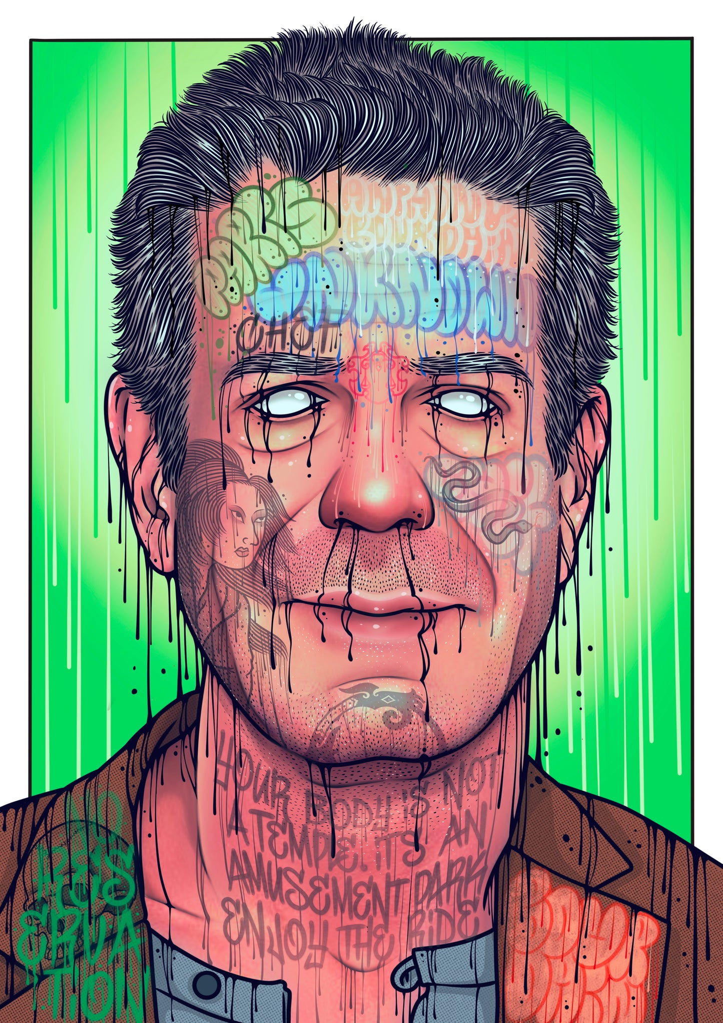 Anthony bourdain art print