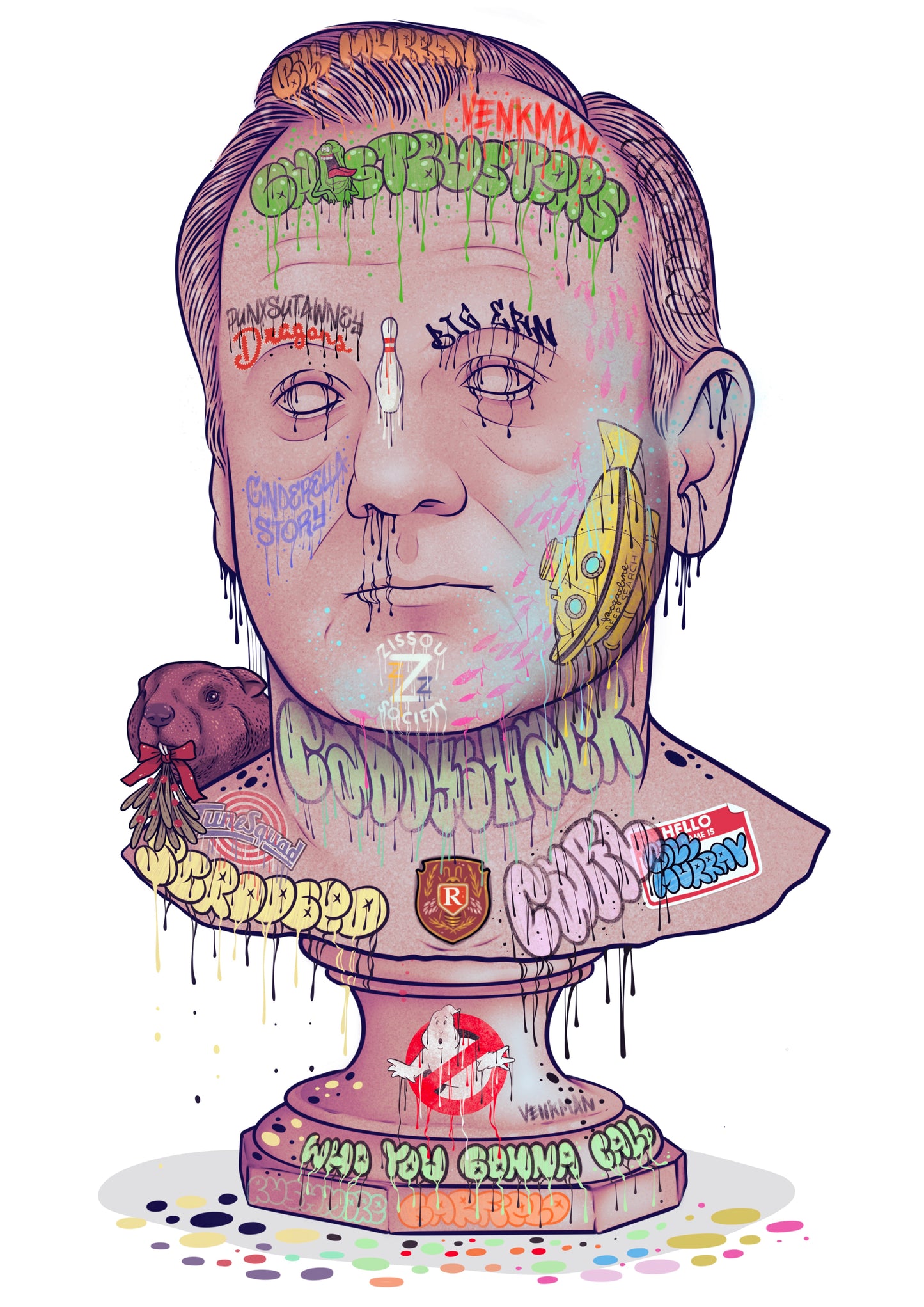 Bill Murray art print 11.7 x 16.5